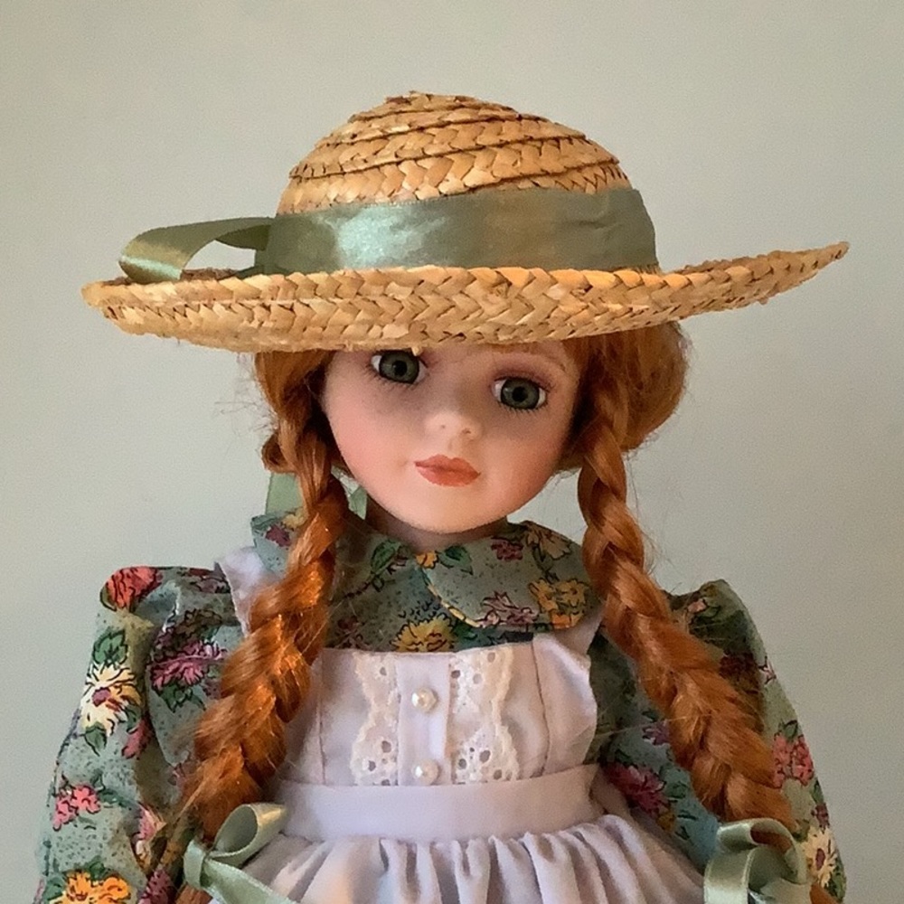 NIB Anne of Green Gables Porcelain Doll 17” Tall